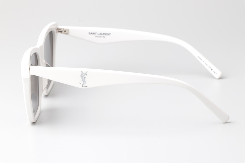 SLM104 Sunglasses White Gray