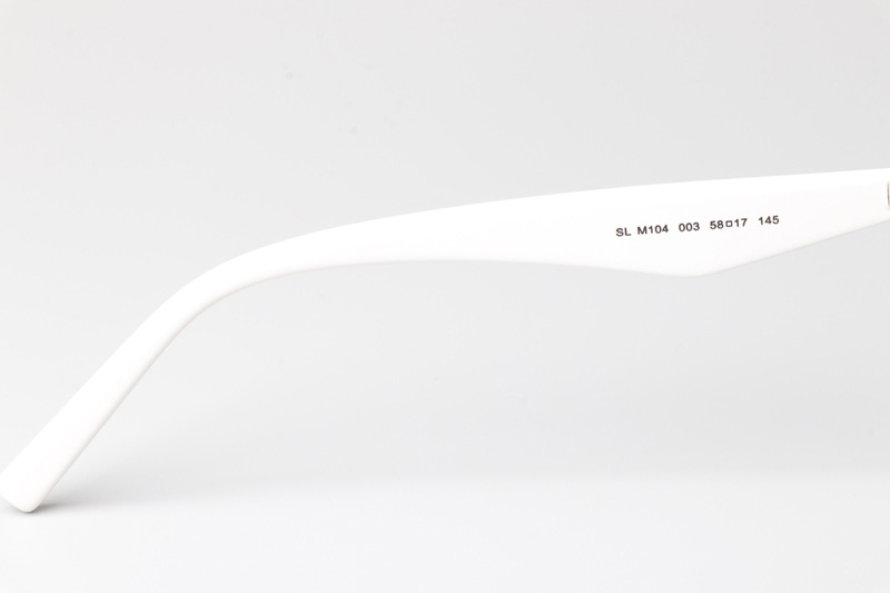 SLM104 Sunglasses White Gray