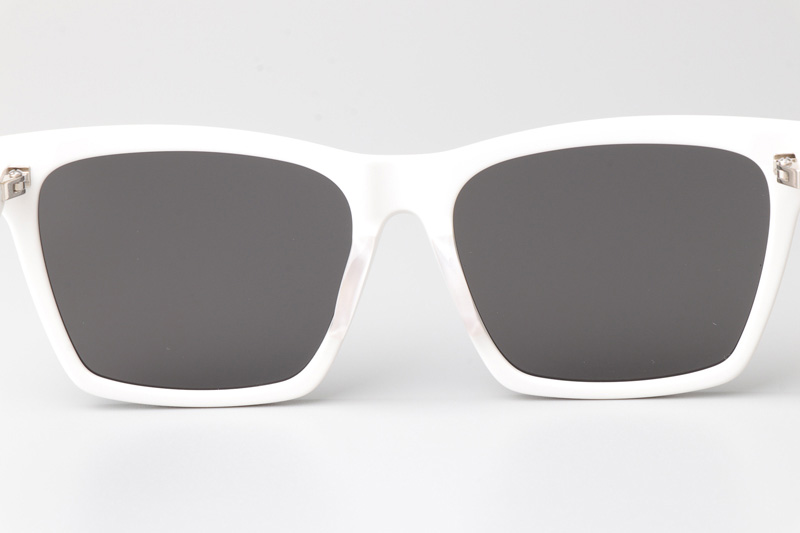 SLM104 Sunglasses White Gray