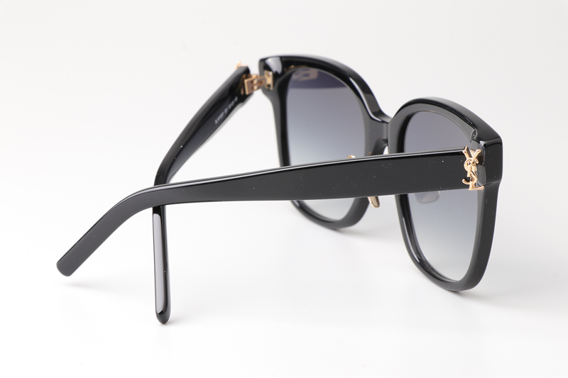 SLM105F Sunglasses Black Gold Gradient Gray
