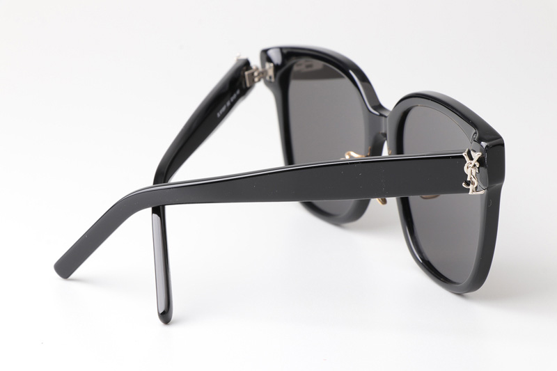 SLM105F Sunglasses Black Silver Gray