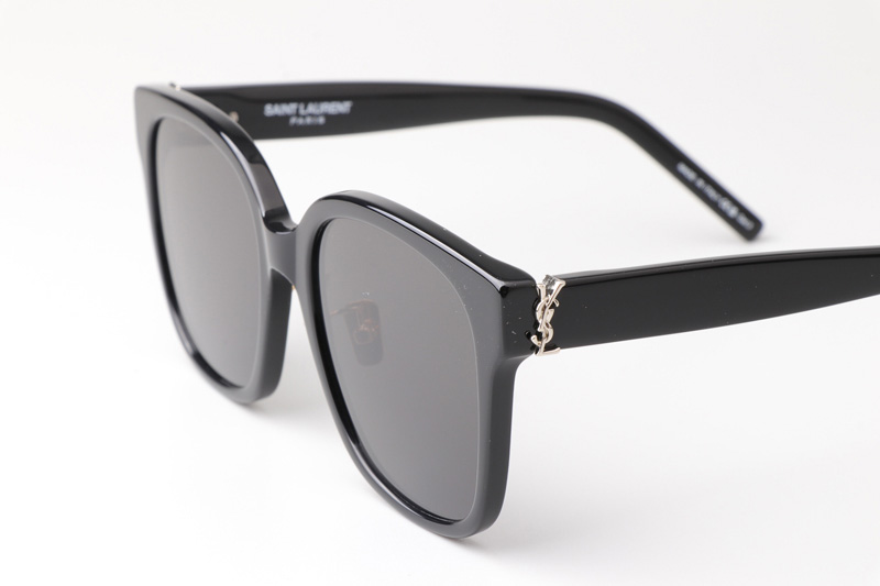 SLM105F Sunglasses Black Silver Gray