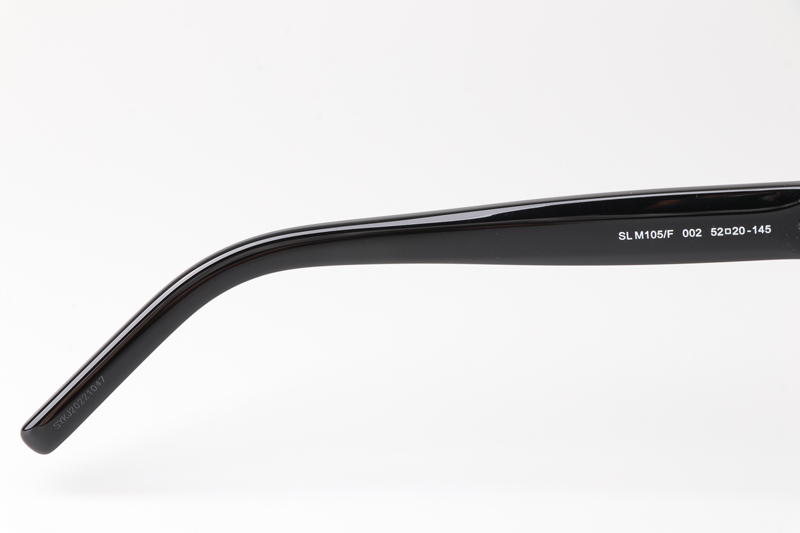 SLM105F Sunglasses Black Silver Gray