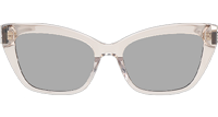 SLM117 Sunglasses Transparent Brown Silver