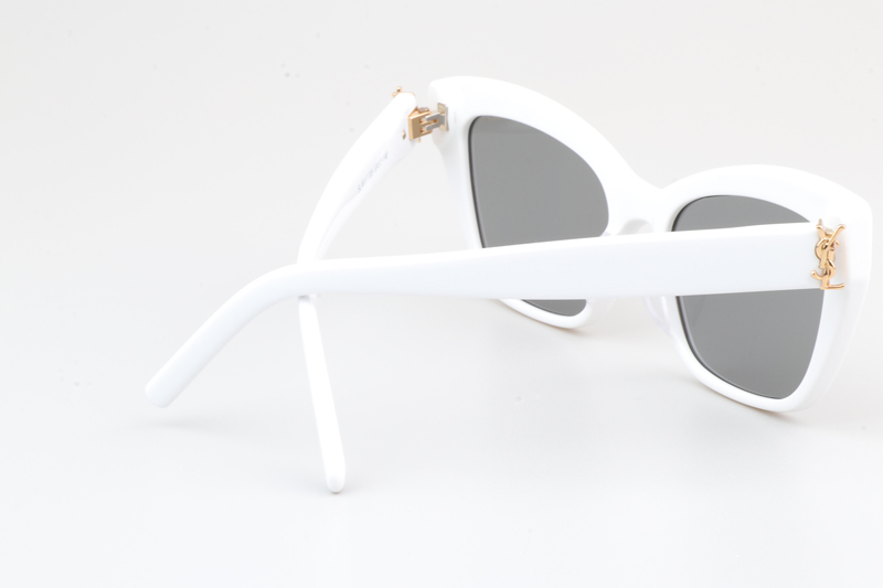 SLM117 Sunglasses White Silver