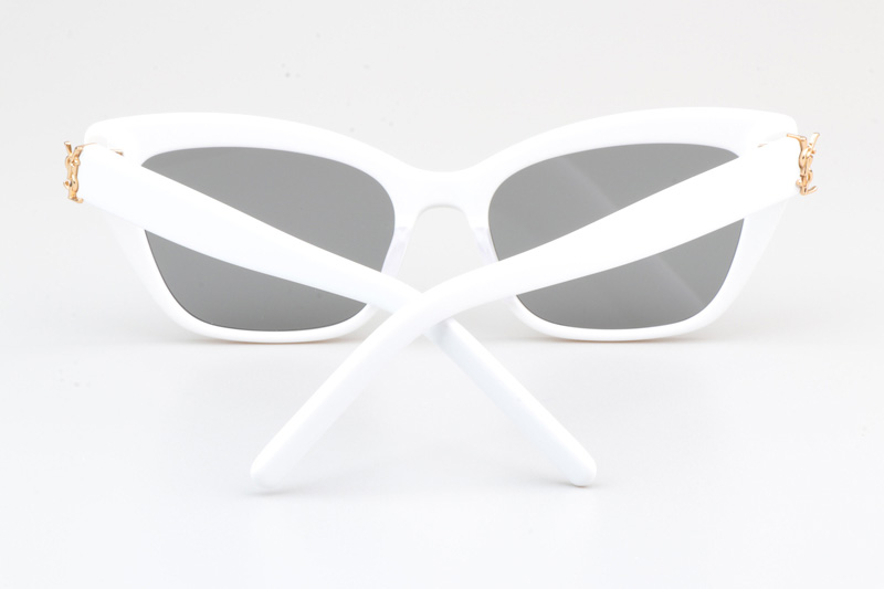 SLM117 Sunglasses White Silver