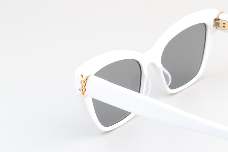 SLM117 Sunglasses White Silver