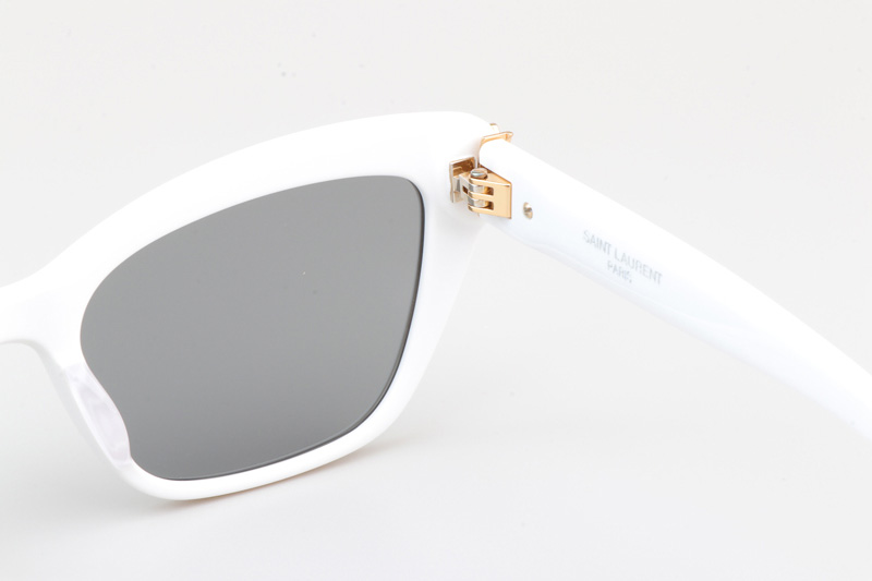 SLM117 Sunglasses White Silver