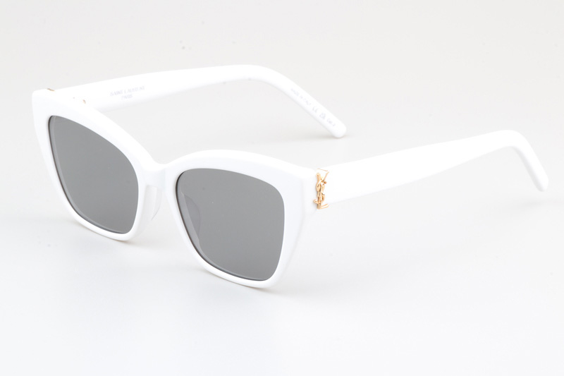 SLM117 Sunglasses White Silver