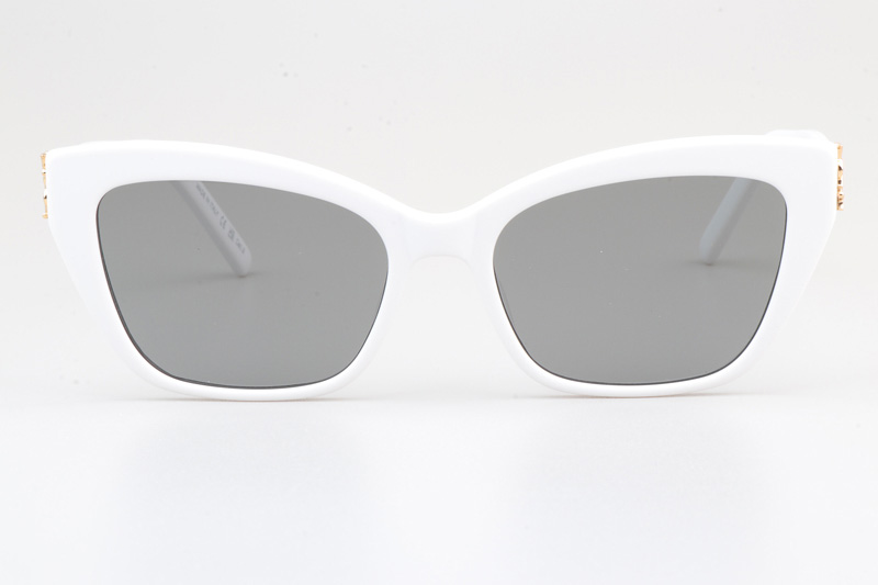 SLM117 Sunglasses White Silver