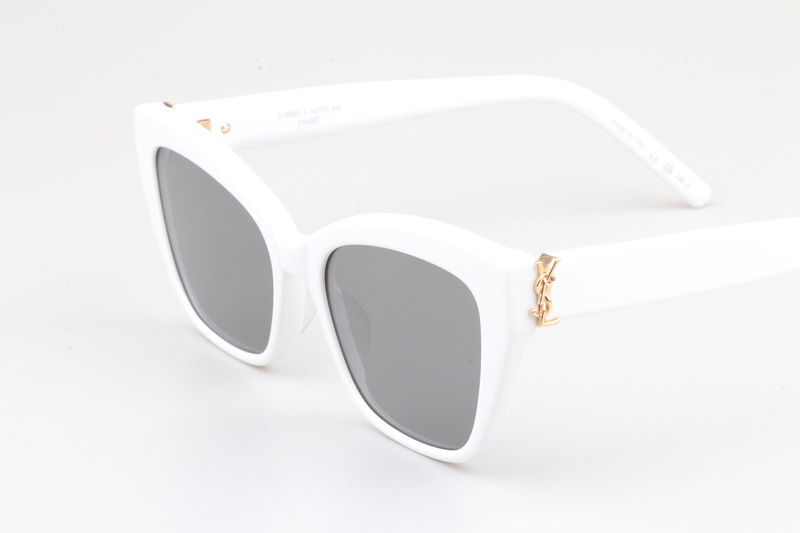 SLM117 Sunglasses White Silver