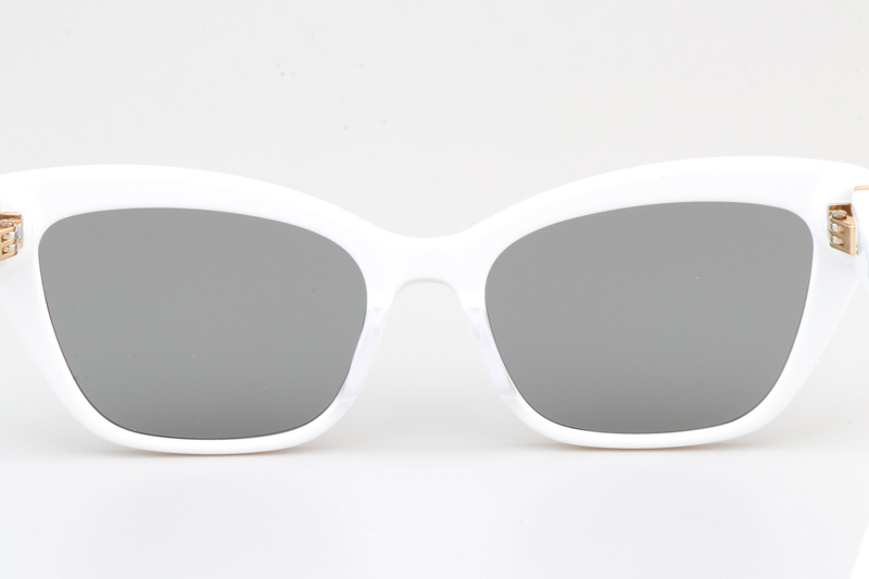 SLM117 Sunglasses White Silver