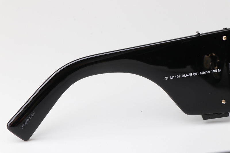 SLM119F Blaze Sunglasses Black Gray