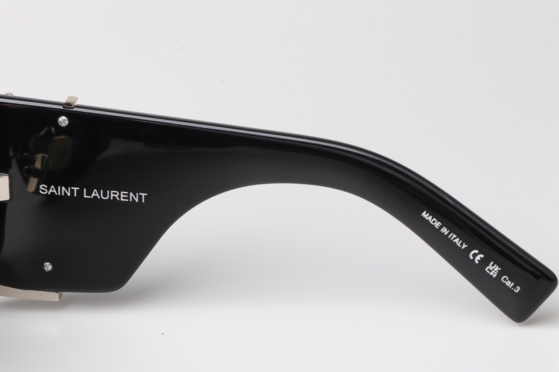 SLM119F Blaze Sunglasses Black Silver Gray