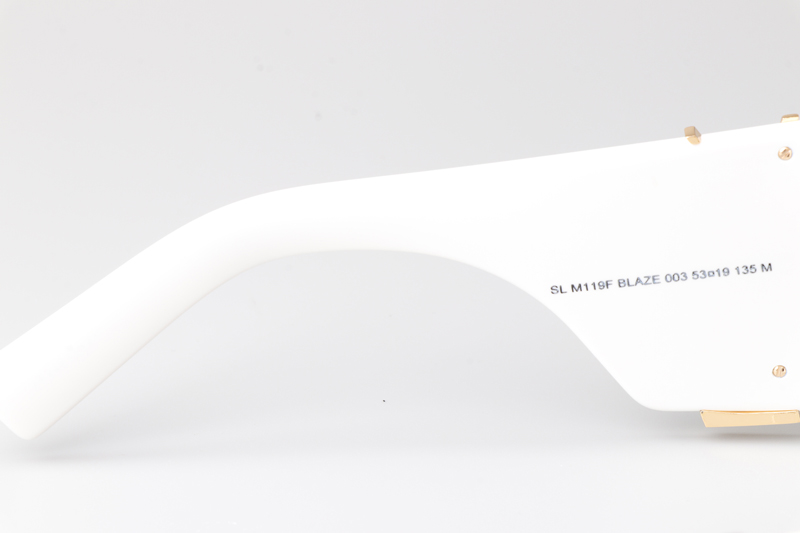 SLM119F Blaze Sunglasses White Gray