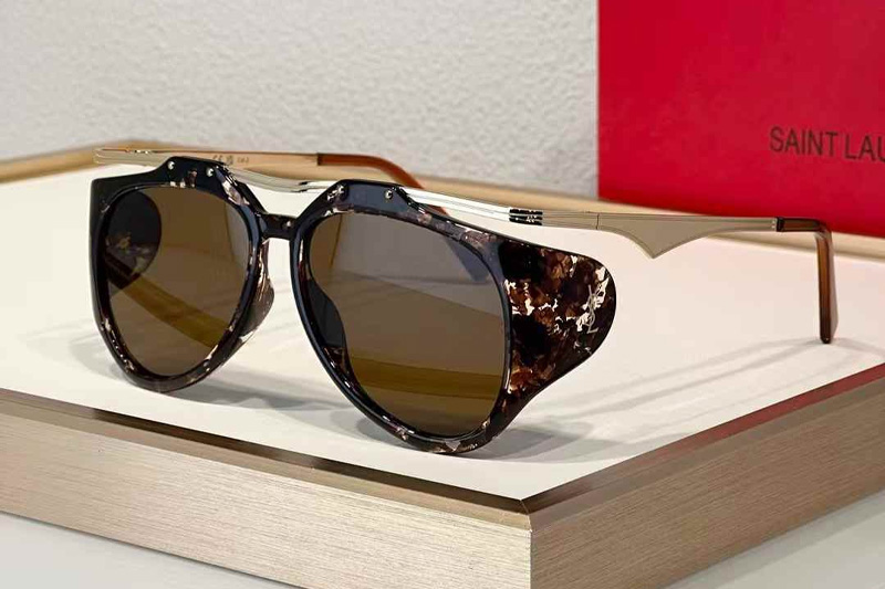 SLM137F Sunglasses Tortoise Gold Brown