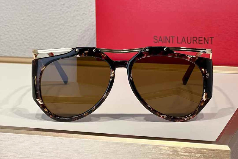 SLM137F Sunglasses Tortoise Gold Brown