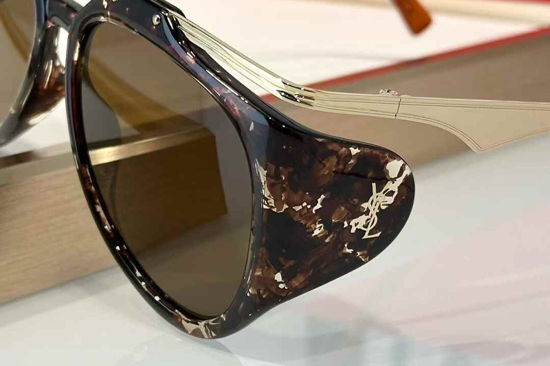 SLM137F Sunglasses Tortoise Gold Brown