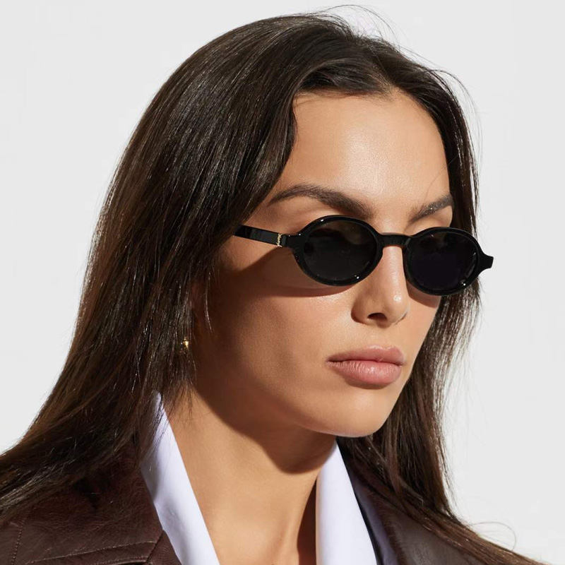 SLM161 Sunglasses Black Gold Gray