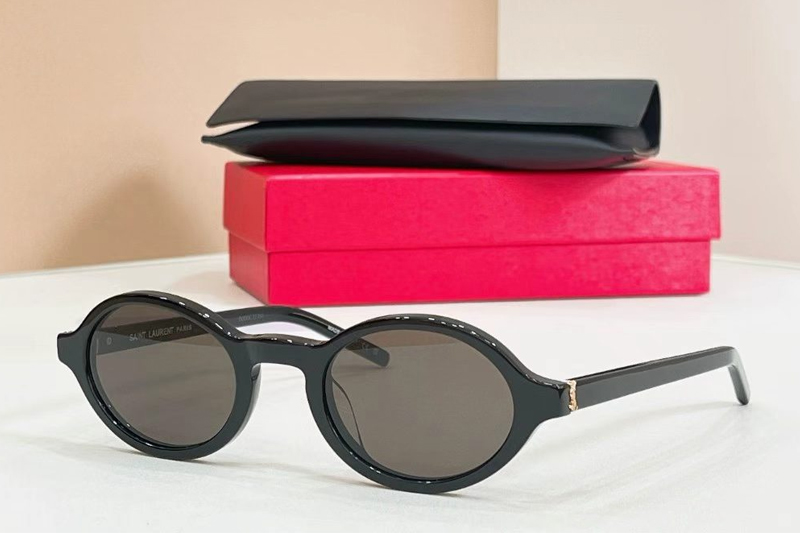 SLM161 Sunglasses Black Gold Gray