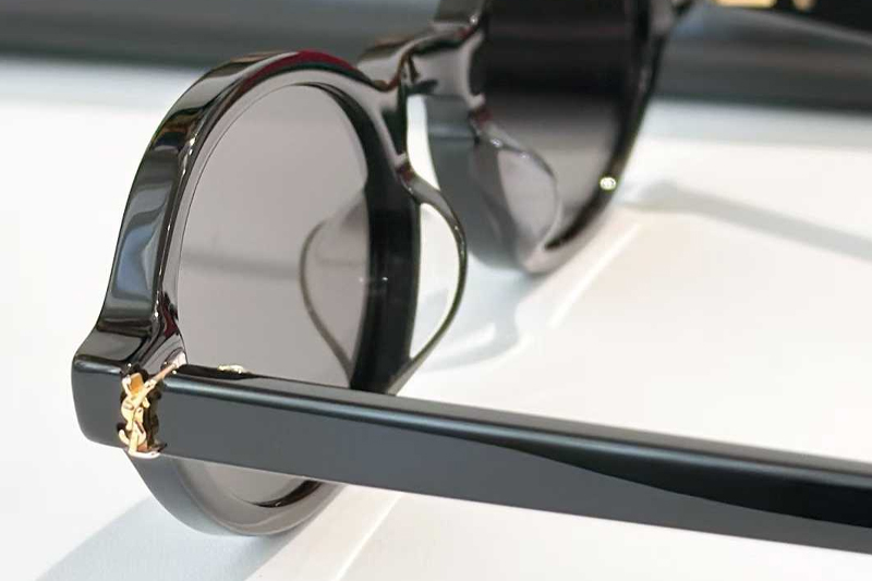 SLM161 Sunglasses Black Gold Gray