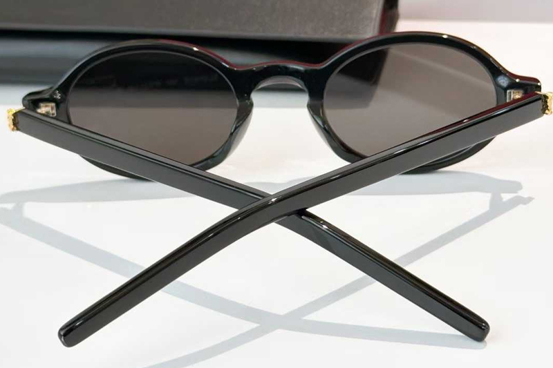 SLM161 Sunglasses Black Gold Gray