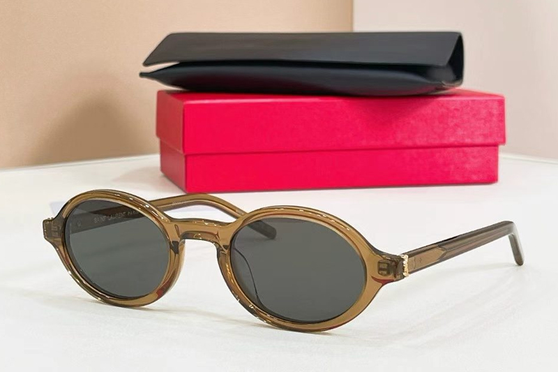 SLM161 Sunglasses Brown Gray