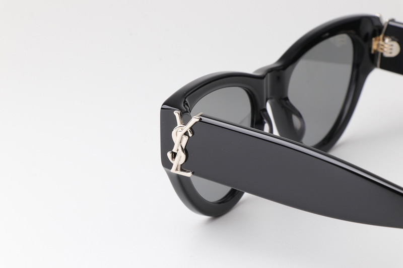 SLM94 Sunglasses Black Silver