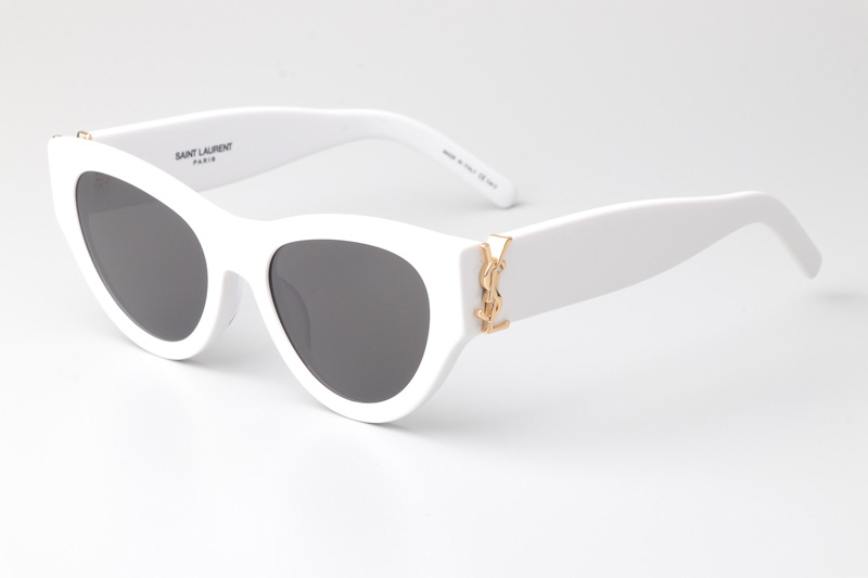 SLM94 Sunglasses White Gray