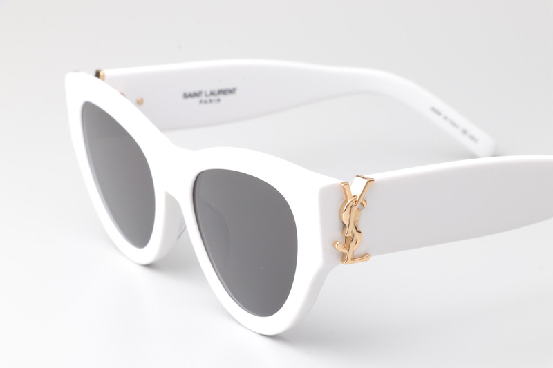 SLM94 Sunglasses White Gray