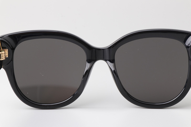 SLM95 Sunglasses Black Gold Gray