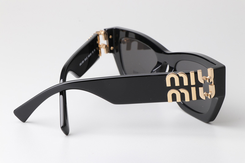 SMU09W Sunglasses Black Gold Gray