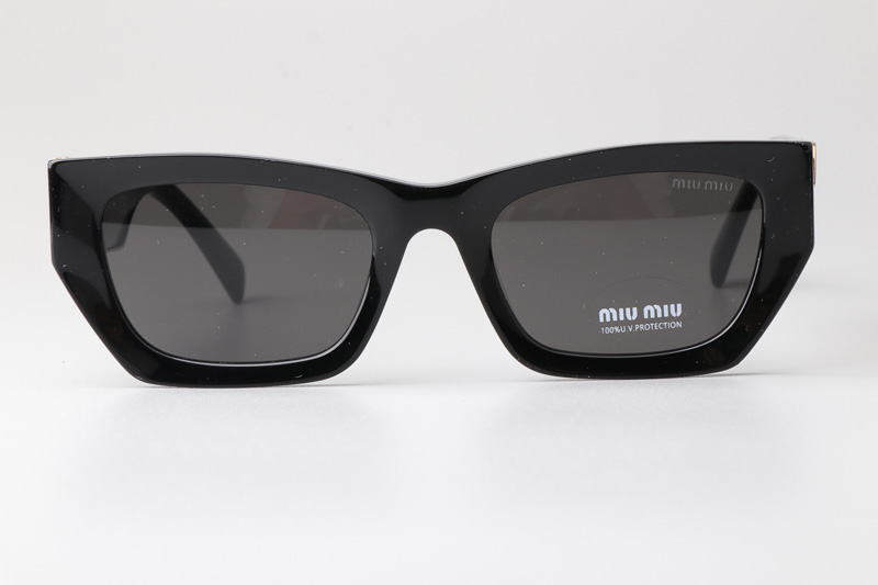 SMU09W Sunglasses Black Gold Gray