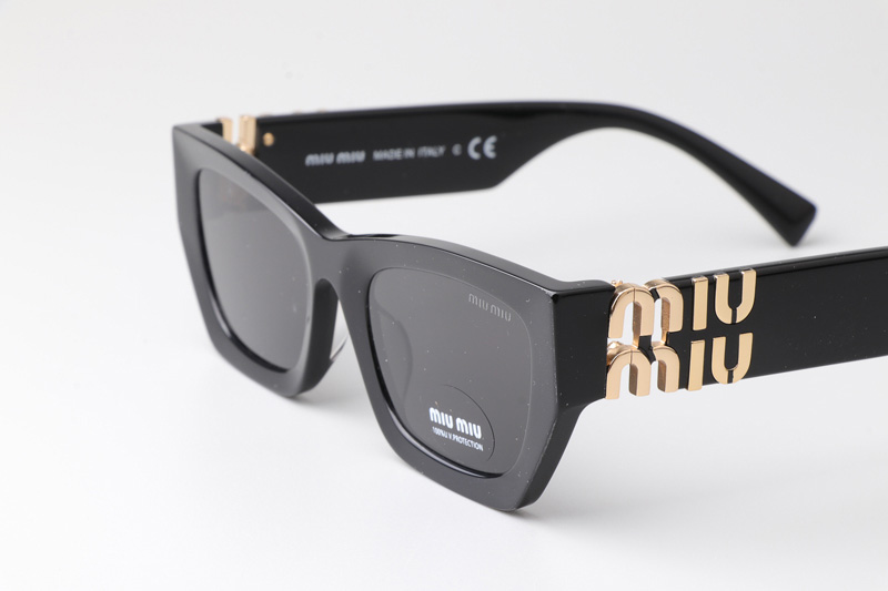 SMU09W Sunglasses Black Gold Gray