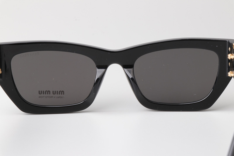 SMU09W Sunglasses Black Gold Gray