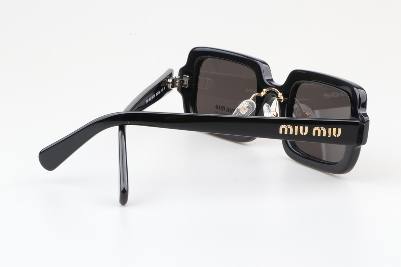 SMU09X Sunglasses Black Gold Gray