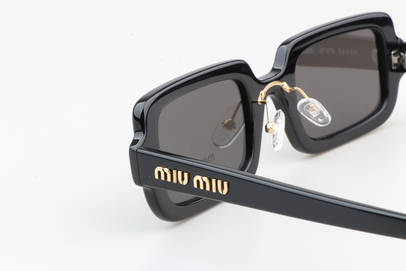 SMU09X Sunglasses Black Gold Gray