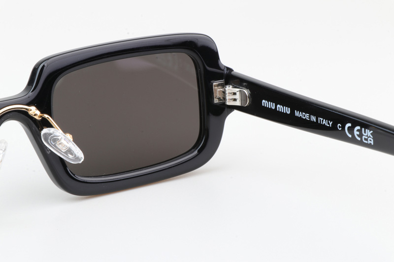 SMU09X Sunglasses Black Gold Gray