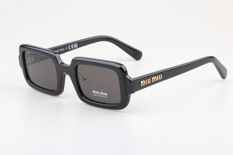 SMU09X Sunglasses Black Gold Gray