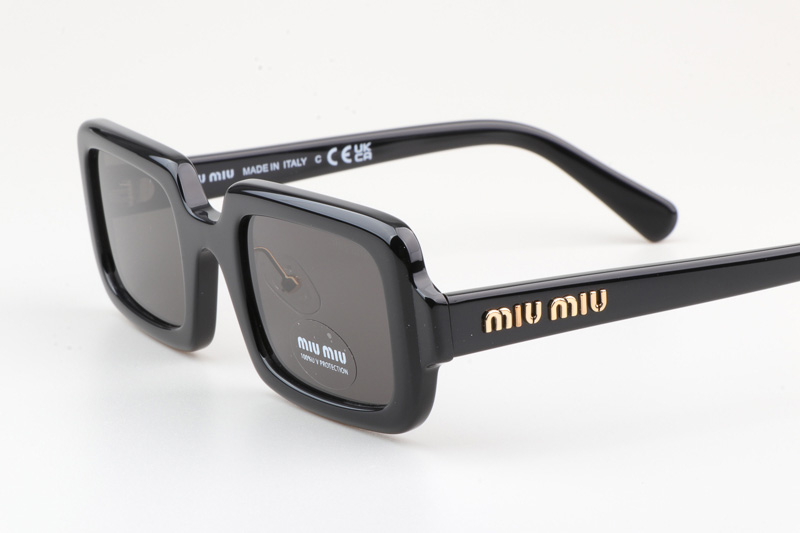 SMU09X Sunglasses Black Gold Gray