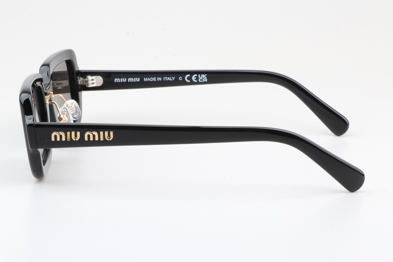 SMU09X Sunglasses Black Gold Gray