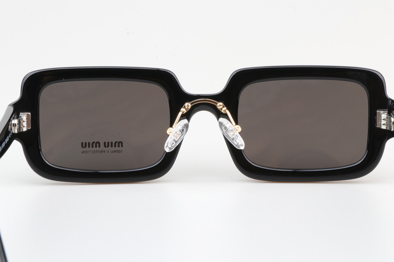 SMU09X Sunglasses Black Gold Gray