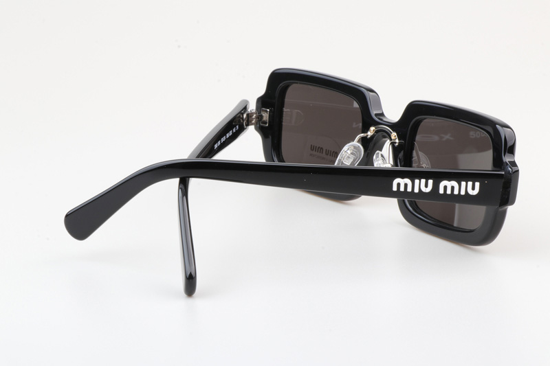 SMU09X Sunglasses Black White Gray