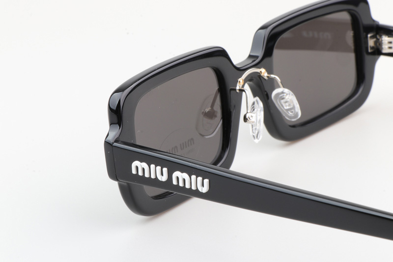 SMU09X Sunglasses Black White Gray