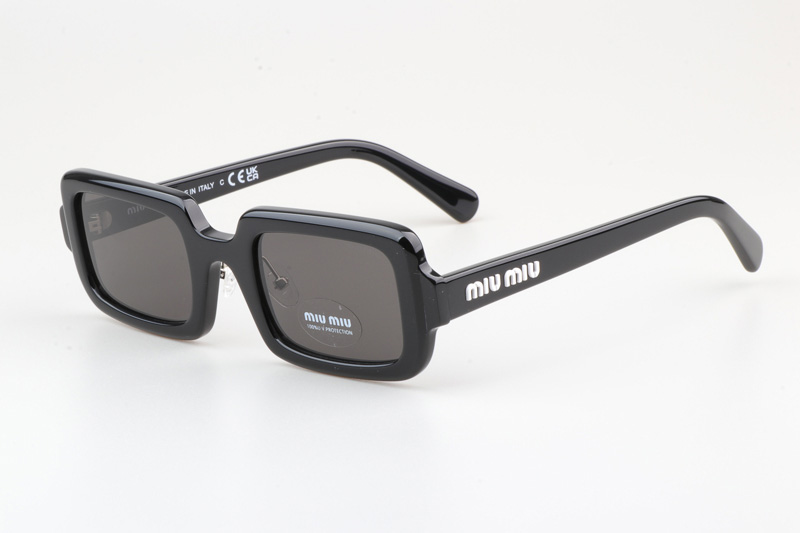 SMU09X Sunglasses Black White Gray