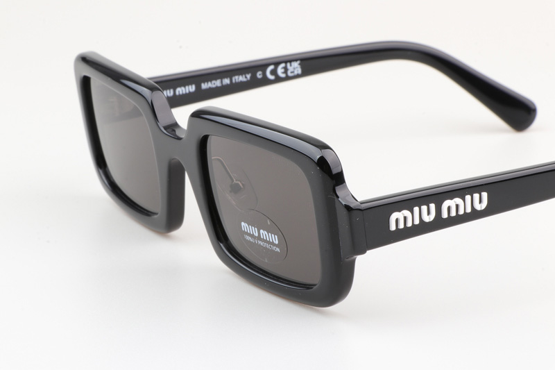 SMU09X Sunglasses Black White Gray