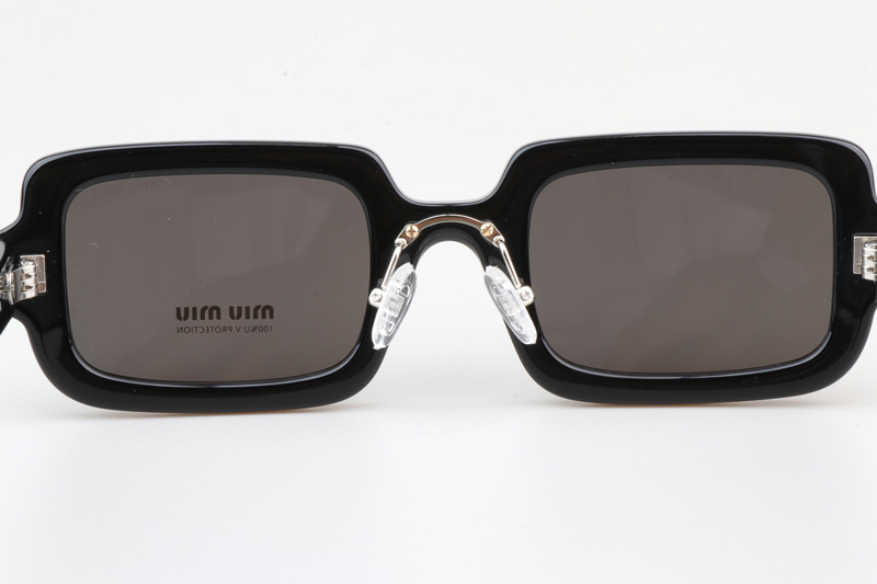 SMU09X Sunglasses Black White Gray