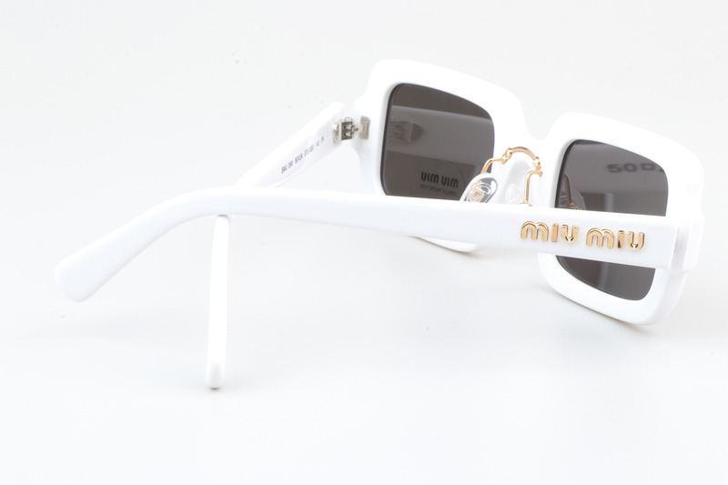 SMU09X Sunglasses White Gray