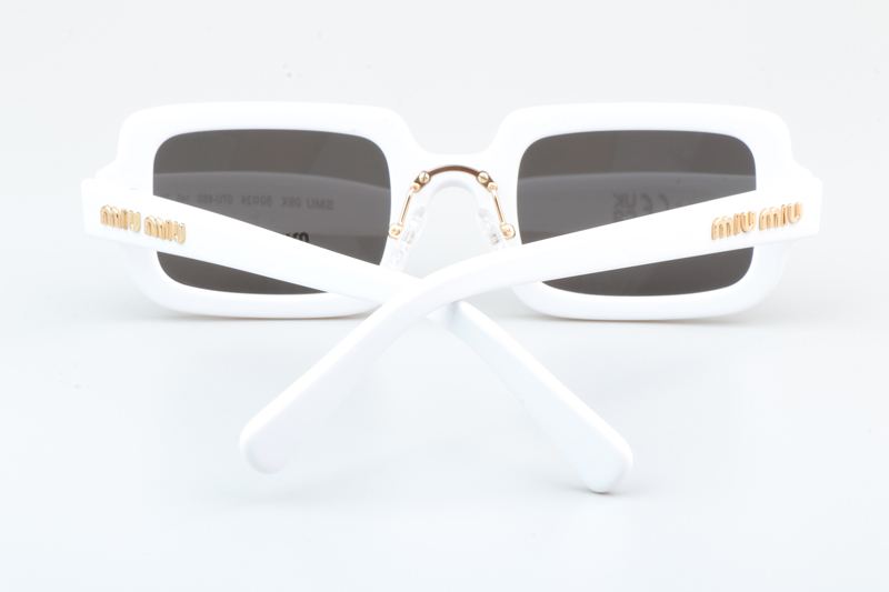 SMU09X Sunglasses White Gray