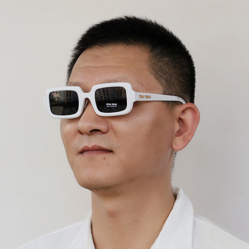 SMU09X Sunglasses White Gray